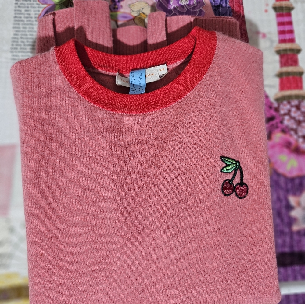 Tory Burch Pink Crew Neck Sweater